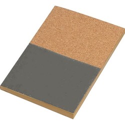 A5 Notizbuch Kork - Silbergrau