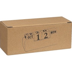 Schreibtischkalender aus Bambus - Beige