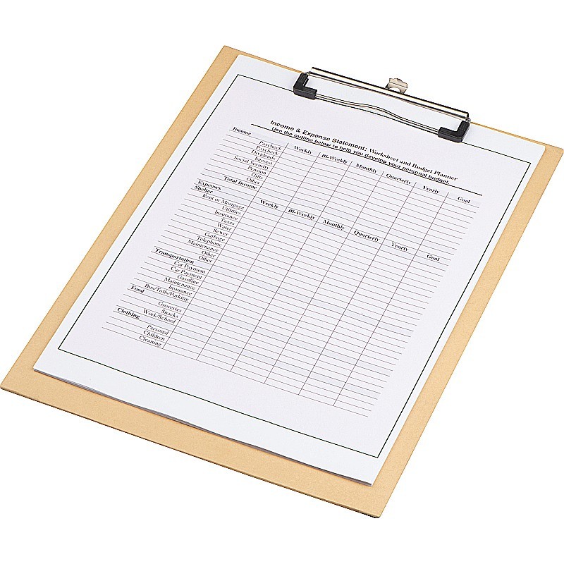 A4 Klemmbrett - Beige