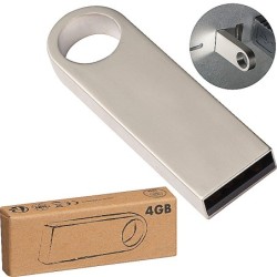 USB Stick Metall 4GB - Silbergrau