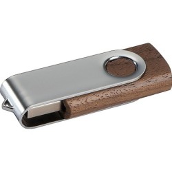 USB Stick Twist mit Holzkörper dunkel 8GB - Braun