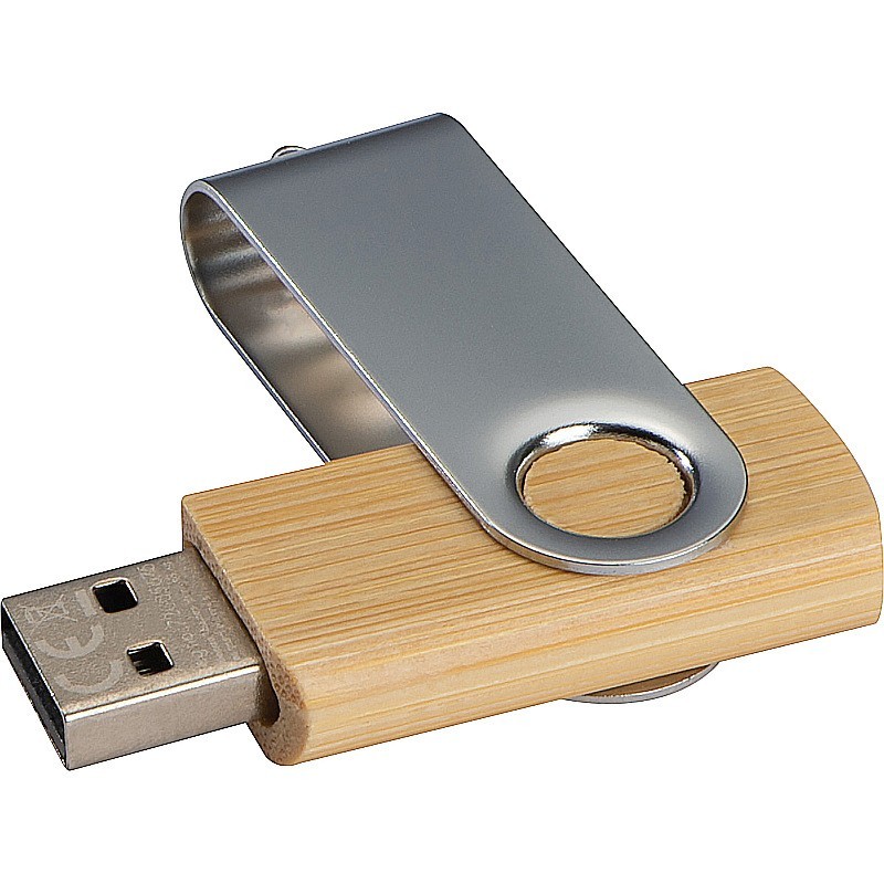 USB Stick Twist mit Holzkörper mittel 8GB - Braun