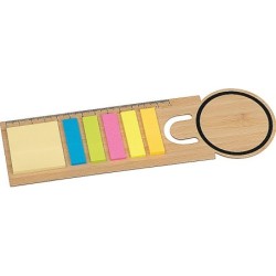 Lesezeichen mit Haftnotizen  - Beige