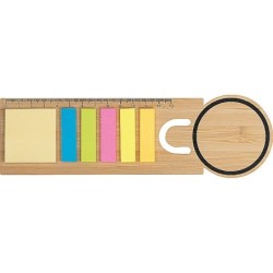 Lesezeichen mit Haftnotizen  - Beige