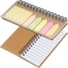 Haftnotiz Set mit Spiralblock  - Beige