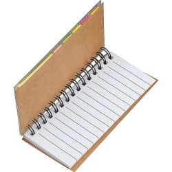 Haftnotiz Set mit Spiralblock  - Beige