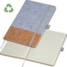 A5 Notizbuch aus Kork und Filz  - Silbergrau