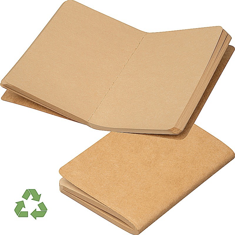 B7 Notizbuch aus recyceltem Papier - Beige