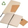 Notizbuch mit einem Einband aus recyceltem Milchkarton und Magnetverschluss - Beige