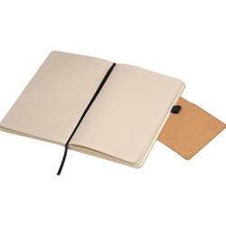 Notizbuch mit einem Einband aus recyceltem Milchkarton und Magnetverschluss - Beige