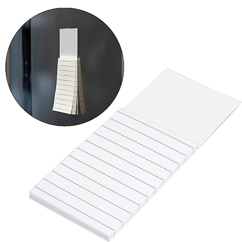 Kühlschrank-Magnet mit Notizzetteln  - Weiß