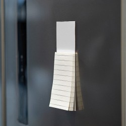 Kühlschrank-Magnet mit Notizzetteln  - Weiß