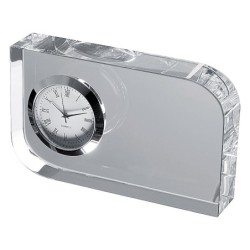 Glasblock mit Uhr - Transparent