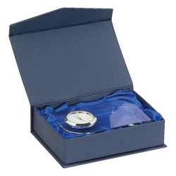 Glasblock mit Uhr - Transparent