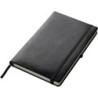 A5 Notizbuch mit Kunstlederumschlag  - Schwarz