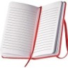 Notizbuch mit Lesebändchen und Gummibandverschluss - Rot