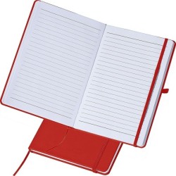 A5 Notizbuch mit linierten Seiten - Rot