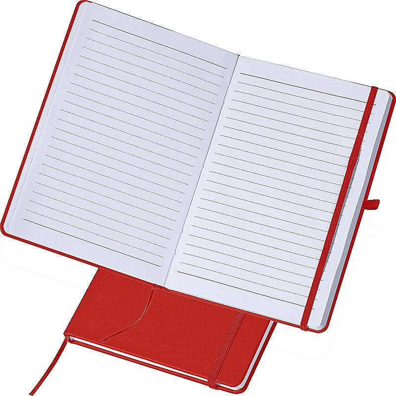 A5 Notizbuch mit linierten Seiten - Rot