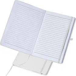 A5 Notizbuch mit linierten Seiten - Weiß