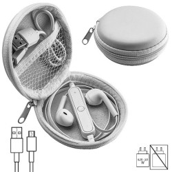 Bluetooth Kopfhörer mit Lautstärkeregulierung - Weiß