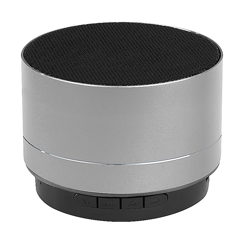 Bluetooth Lautsprecher aus Aluminium - Silbergrau