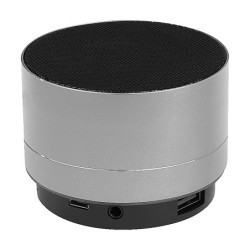 Bluetooth Lautsprecher aus Aluminium - Silbergrau