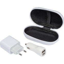 USB + C Type Travel Set - Weiß
