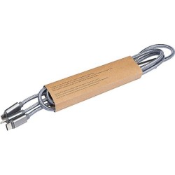 4in1 Extralanges Ladekabel USB Micro USB C Type und IOS  - Silbergrau