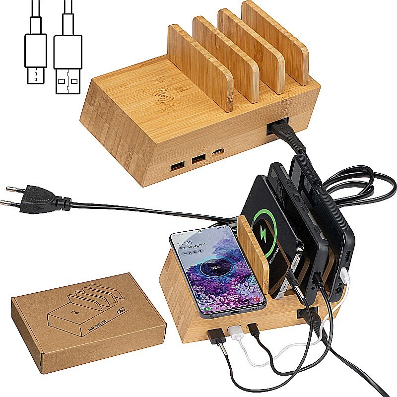 Ladestation für 4 Geräte - Beige