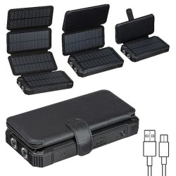 Solar Powerbank 20.000 mAh - Schwarz