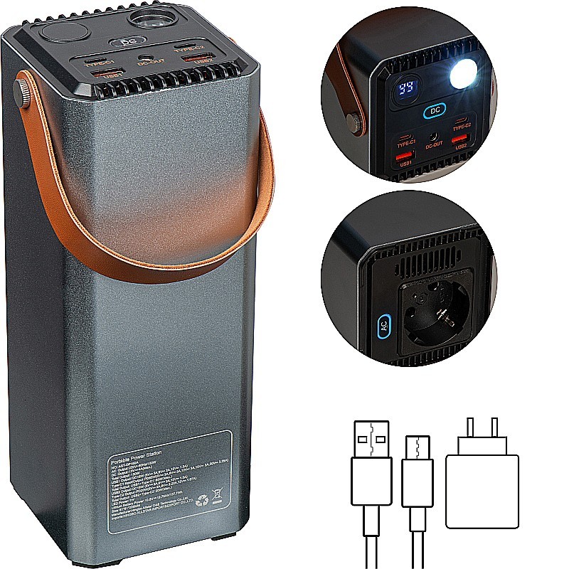 Powerbank 39.000 mAh - Anthrazit