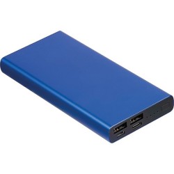 Powerbank aus recyceltem Aluminium 10.000 mAh  - Blau