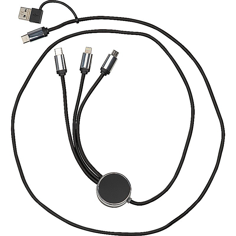 Ladekabel mit Leuchtfunktion  - Schwarz