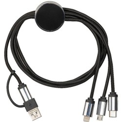 Ladekabel mit Leuchtfunktion  - Schwarz