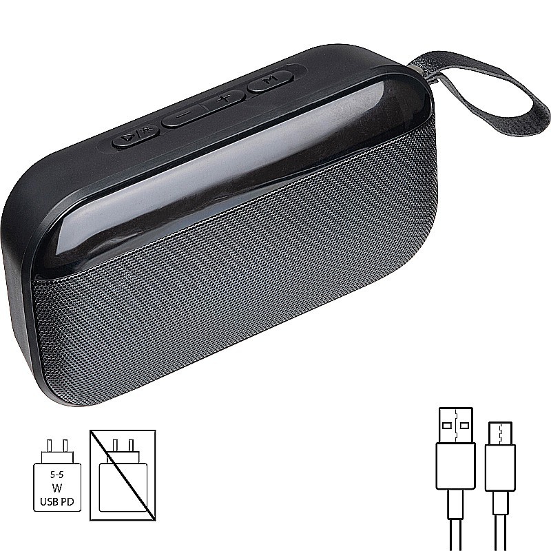 Lautsprecher mit LED Licht - Schwarz