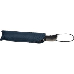 Automatik Taschenschirm aus Pongee mit Softgriff - Dunkelblau