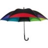 Automatik Regenschirm in Regenbogefarben - Multicolor