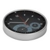 Wanduhr mit Hygro und Thermometer - Schwarz