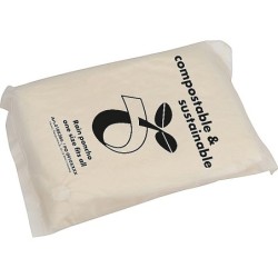 Regenponcho aus PLA in einer Tragetasche - kompostierbar - Transparent