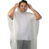 Regenponcho aus PLA in einer Tragetasche - kompostierbar - Transparent
