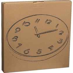Wanduhr aus Holz - Beige