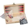 Backgammon - Schach -Dame Spiel - Beige