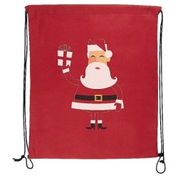 Gymbag aus Non Woven mit Rot - Rot