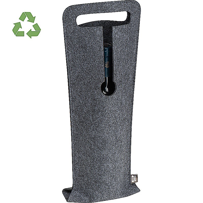 Filztasche für Flaschen  - Anthrazit