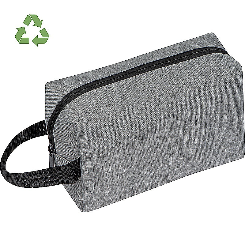 Kulturtasche aus RPET - Silbergrau