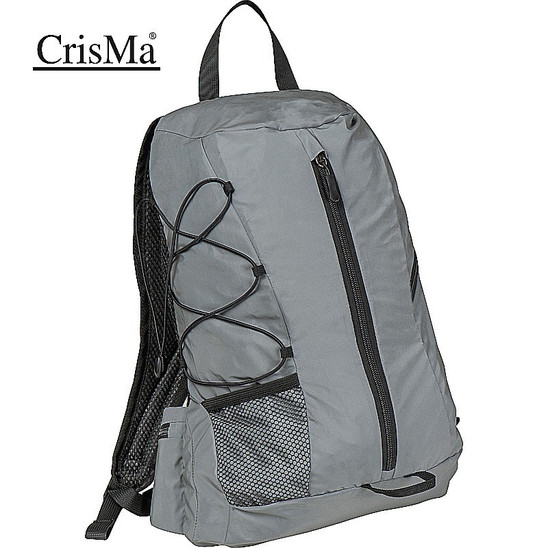 CrisMa reflektierender Rucksack - Silbergrau