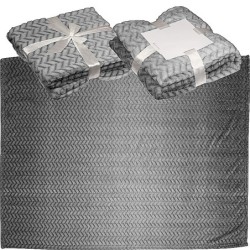 Große Kuscheldecke  - Silbergrau