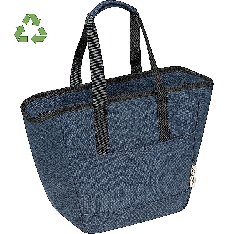 Kühltasche aus recycelter Baumwolle - Dunkelblau