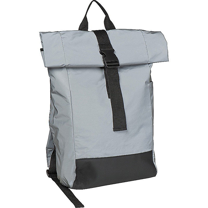 Reflektierender Kurierrucksack - Silbergrau