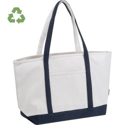 Große Tragetasche aus recycelter Baumwolle - Beige